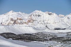 09Q Tumbling Peak, Scarab Peak, Haiduk Peak From Lookout Mountain At Banff Sunshine Ski Area